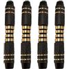 CHILDWEET 4 Pezzi Barile per Freccette Soft in Rame 16 Grammi Grip | Filettatura Standard, Set di Ricambio, Scanalature e Anelli Integrati, Nero per Pratica al Bersaglio