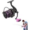Generic Mulinelli da pesca in acqua salata intercambiabile stabile Palm Grip Design | Heavy Duty per la pesca in acqua salata Attrezzatura Reel Boat Inshore Offshore Surf Pier Kayak Guadare Traina Jigging