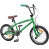 KTHLBRH BMX 20 Pollici Acciaio Verde per Bambini Oltre 9 Anni | Ruota 20 pollici, acciaio e gomma, freni tiro lineare, sospensione rigida, 12,5 kg, altezza utente oltre 140 cm