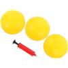 POPETPOP Pallone da Pallavolo Gonfiabile Mini in PVC Giallo | Set Pompa e Ago Inclusi, Uso Versatile per Giardino e Attività All'aperto