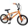 KTHLBRH BMX 20 Pollici Acciaio Arancione per Oltre 9 Anni | Manubrio regolabile, sella anatomica regolabile, reggisella telescopico, freni tiro lineare, struttura acciaio, ruote 20