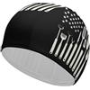 FJQWKLF Cuffia da nuoto unisex con bandiera USA per chef, adatta a uomini e donne con capelli corti o lunghi, cappelli da bagno alla moda