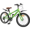 KTHLBRH Bicicletta per Bambini 24 Pollici 6-Velocità per 8-12 Anni | Telaio in acciaio, ruote con cerchioni in acciaio, sella anatomica, reggisella telescopico, manubrio quill, parafango,