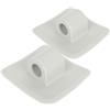 Vaguelly 2 Pezzi Fibbia Fissa Motore Kayak Supporto Integrato, Plastica UV | Montaggio su Superfici Orizzontali o Verticali, Bordo Liscio, per Canoa e Pesca in Acque Interne