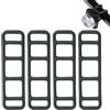 Generic Supporto elastico in silicone per bicicletta con cinturino per torcia | Telaio Manubrio Accessorio Sicuro Compatto Ciclismo Luce Striscia di Montaggio Regolabile Gomma Strumento di Legatura