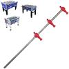 Roberto Sport Asta per Calcio Balilla telescopica rientrante 840x18 mm con 3 ometti Rossi (attaccanti) in Acciaio temperato ad Alta Resistenza. Adatta a Modelli Champion,Competition,PRO Winner