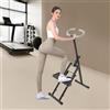 LOYEMAADE Scaletta per scalata, dispositivo fitness, macchina da arrampicata con display, manubrio e pedali regolabili, stepper pieghevole per casa, ufficio, palestra, esercizio
