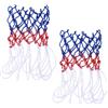 BESTonZON 2 Pezzi Multicolore Rete da Basket Misura Ufficiale Intrecciata | Nylon Resistente, Alta Visibilità, per Canestri Interni e Vialetti, Adatta a Casa e Giocatori