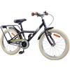 KTHLBRH Bicicletta per Bambini 24 Pollici 8-12 Anni Nero Acciaio | Telaio in acciaio, impugnature in gomma, sella anatomica, reggisella telescopico, freni classici