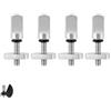 LeGeYo 4 Set Viti per Pinna SUP in Acciaio Inox, Viti Senza Attrezzi con rondella e Dado Quadrato per Paddle Board, Surfboard e Longboard