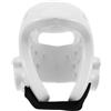 BESPORTBLE Caschetto Protettivo Boxe, Leggero, in PU Bianco | Design Monopezzo Imbottitura, Fibbia Sotto Mento e Fascia Adesiva, per Allenamento e Arti Marziali
