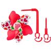 NEIQIUWING Girandola a vento con fiori colorati per manubrio | Questa girandola colorata a fiori garantisce una maggiore gioia durante i viaggi con o in monopattino.