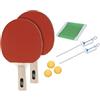 XQmax Xq Max KOO640040 Table Tennis Set incl. Net, Unisex - Adulto, Rosso, Taglia Unica