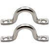 Holibanna 10 Pezzi Maniglia per Kayak 316 in Acciaio Inox, Forma a Gobba | Accessorio per Barca e Canoa, Montaggio su Ponte o Scafo, Argento, Carico Elevato, per Sostituzioni e Traino