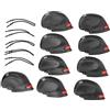 Ejoyous Copriteste per Ferri da Numerati, Set da 9 Pezzi | Protezione in PVC, Numerati 3 4 5 6 7 8 9 Pw Sw, Clip Rossa, Compatibile con Ferro e Putter, Accessori da