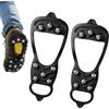 Genérico 2 plettri da neve universali antiscivolo | Reggiseni con presa per stivali da neve e ghiaccio, escursionismo, arrampicata e pesca