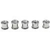 NEIQIUWING 5 viti per corona in acciaio inox per mountain bike | Le robuste viti in acciaio inox fissano la corona in modo affidabile e resistono alla ruggine.