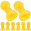 BESPORTBLE Tappi per Pali Trampolino in Plastica 8 Pezzi Gialla | Ricambi per Rete di Sicurezza e Recinzione, Manutenzione Domestica, Sostituzione di Cappucci Rotti