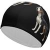 FJQWKLF Cuffia da nuoto unisex con stampa di cane Coonhound, adatta a uomini e donne con pelo corto o lungo.