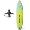 Nilox Tavola Gonfiabile per Stand Up Paddle in PVC, Completa di Accessori con Zaino, Pagaia, Pompa, Leash, 3 Pinne, Tavola da 335 x 84 x 15 cm