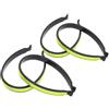 Ciieeo 4 Pezzi Clip Riflettente per Pantaloni Bici, Plastico | Sport All'aperto e Pendolari, Fascia Sicura per Gamba, Uso in Condizioni di Bagnato, Finitura Fluorescente