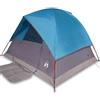 Generic Tenda a cupola impermeabile per 3 persone, blu, poliestere con borsa per il | 3 persone, blu, poliestere, rivestimento in PU, cuciture nastrate, telo da terra, bastoncini in fibra di vetro, E-Port