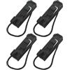 SAFIGLE 4 Pezzi Clip per Pinna Tavola Gonfiabile, Nylon Nero, Stabilizza | Separatore Acqua Centrale, Migliora Direzione, Fissaggio su Retro e Lati della Tavola, per Uso Marino