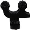HomeVortex Plastica per kayak Paddle Holder For Gear Track No Drill Plastic | Morsetto sicuro, mantiene la pagaia chiusa, consente l'uso libero dell'asta, funzionamento silenzioso, finitura nera