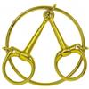 Qectial Bocchino con Anelli Laterali e Barre di Guancia Costruzione Semplice Bocchino con Anello di Collegamento Centrale Antiruggine per Equitazione