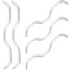 BESPORTBLE 5 Pezzi Connettore per Trampolino in Acciaio Zincato Argento | Ganci Piegati Versatili, Ricambio per Manutenzione Domestica, per Fili e Elementi Elastici del Trampolino