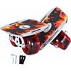 Fonowx Skateboard con Piattaforme Divise in Alluminio E Ruote in Poliuretano con pporti Integrati per Scivolare E Manovrare Adatta per Commuting E Allenamento di Coordinazione, Rosso