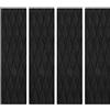 Vueqkueg Pad da Surf qualità Premium Comfort Tenuta Eva | Colore nero, EVA Deck Pad antiscivolo 30x8 cm, confezione 4 pezzi, design leggero per movimenti fluidi tavola.