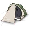 Generic Tenda a cupola verde di 2 persone poliestere impermeabile con rete ed | Bastoncini in fibra di vetro leggeri, facili da montare, borsa per il trasporto inclusa, adatti per gite di un giorno e