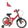 KTHLBRH Bicicletta per Bambini 14 Pollici Acciaio Rosso | Ruote in acciaio e gomma, singola velocità, freni classici, manubrio e sella regolabili, uso ricreativo