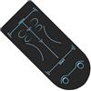 Generic Ruota Addominale Roller Mat Antiscivolo Pieghevole Ab Wheel Fitness | Tappetino fitness per Pilates Fitness Yoga Pilates