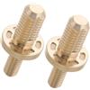 Vaguelly 2 Pezzi Viti di Giunzione in Ottone Oro 1/2' per Stecca Biliardo | Prolunghe e Aste, Montaggio Stabile, Finitura Lucida, per Club Domestici e Partite Casuali