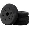 FLOBALIT 4 DISCHI Da 5Kg Foro Ø 25mm PVC 2 Coppie 20Kg Totale Palestra Pesi Bilanciere Manumbri