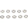 NEIQIUWING 10 dadi per valvole in lega di rame, 12 x 4 mm | I robusti dadi della valvola in lega di rame fissano la valvola della bicicletta in modo affidabile durante la guida.