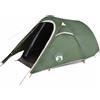 Generic Tenda verde per 3 persone impermeabile con tessuto oscurante | Poliestere con rivestimento in PU, cuciture nastrate, bastoncini in fibra di vetro, tenda rimovibile
