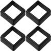 LivGrain Adattatore tubo quadrato 50x100mm Parte Attrezzatura Fitness | Adatto a tubi da 50 x 50 mm, riduce a 45 x 45 mm, materiale PP/PE, resistente all'usura, facile installazione a scorrimento