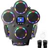 Jubilin Macchina da boxe elettronica con luce a LED | Bluetooth con guantoni da boxe, 10 modalità, 12 velocità, 31 livelli di volume, allenamento a casa, ufficio e palestra