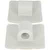 HEMOTON 2 Pezzi Supporto Motore Kayak Staffa Integrata, Plastico | Kayak e Barche Gonfiabili, Superfici Orizzontali o Verticali, Bordi Lisci, Housing Resistente AI Raggi UV