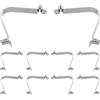 HOLIDYOYO 10 Pezzi Clip a Molla a Scatto per Pagaia Kayak, Clip a Scatto, Acciaio Nichelato Argento, Antiruggine, Multiuso, per Tende e Campeggio