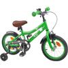 KTHLBRH Bicicletta per Bambini 12 Pollici 2-4 Anni Verde | Telaio in acciaio, componenti in gomma, manubrio regolabile, sella regolabile, freni classici, uso su strada