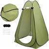 HongKKon Tenda da doccia pop-up - Tenda WC portatile - Verde - Tenda da campeggio - Spogliatoio mobile - Impermeabile - Protezione dal vento - Protezione UV - Ideale per escursioni, campeggio e spiaggia