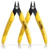HOUSERAN Confezione da 2 pinze per taglio a filo, micro pinze da 12,7 cm con molla, tronchesi a taglio laterale, mini tronchesi per la creazione di gioielli, modelli in plastica, fascette con zip,