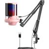 No Microfono A Condensatore USB RGB per La Registrazione Delle Chiamate di Gio9498