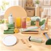 Set da Salone per Bambini in Legno Facile da Riporre Kit da Salone Giocattolo