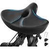 WUVOP Sellino per bici oversize per Peloton Bike & Bike+, comodo sellino di ricambio per uomo e donna, sella extra larga compatibile con Peloton, Echelon, Cyclette, Electric, Cruiser Bikes