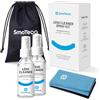 SmoTecQ Kit spray detergente per lenti, a base vegetale, soluzione detergente senza alcool per occhiali, obiettivi della fotocamera e schermi | Include 2 flaconi spray da 56,7 g, 2 panni in microfibra